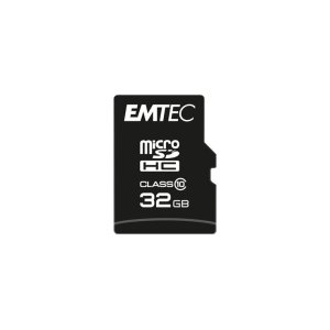 MEMORIA SD MICRO 32GB EMTEC 20MB/S SD + ADAPTER CLASS 10 ECMSDM32GHC10CG