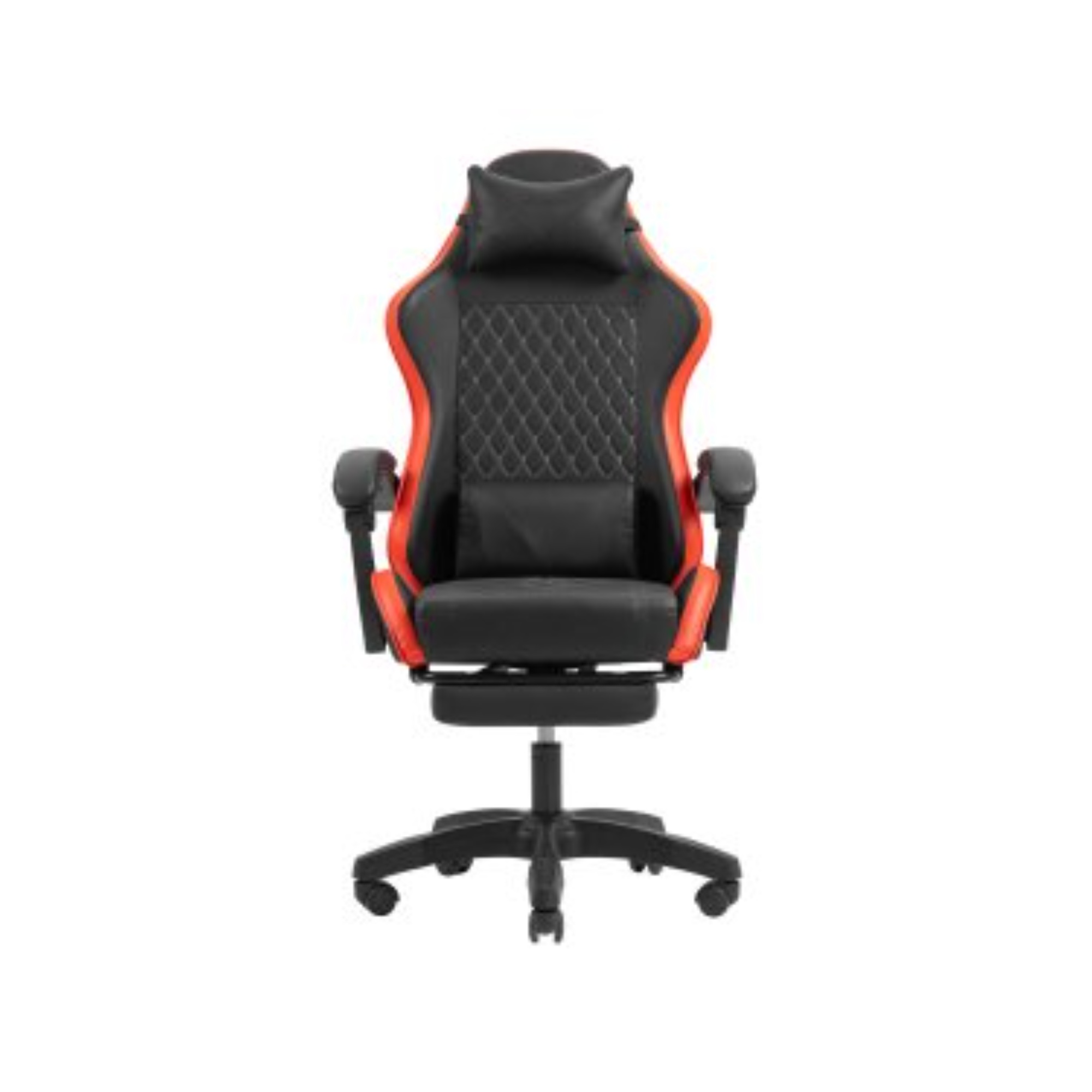 Silla gamer Mars Gaming MGCXBBL negra y roja reclinable con reposabrazos y reposapiés
