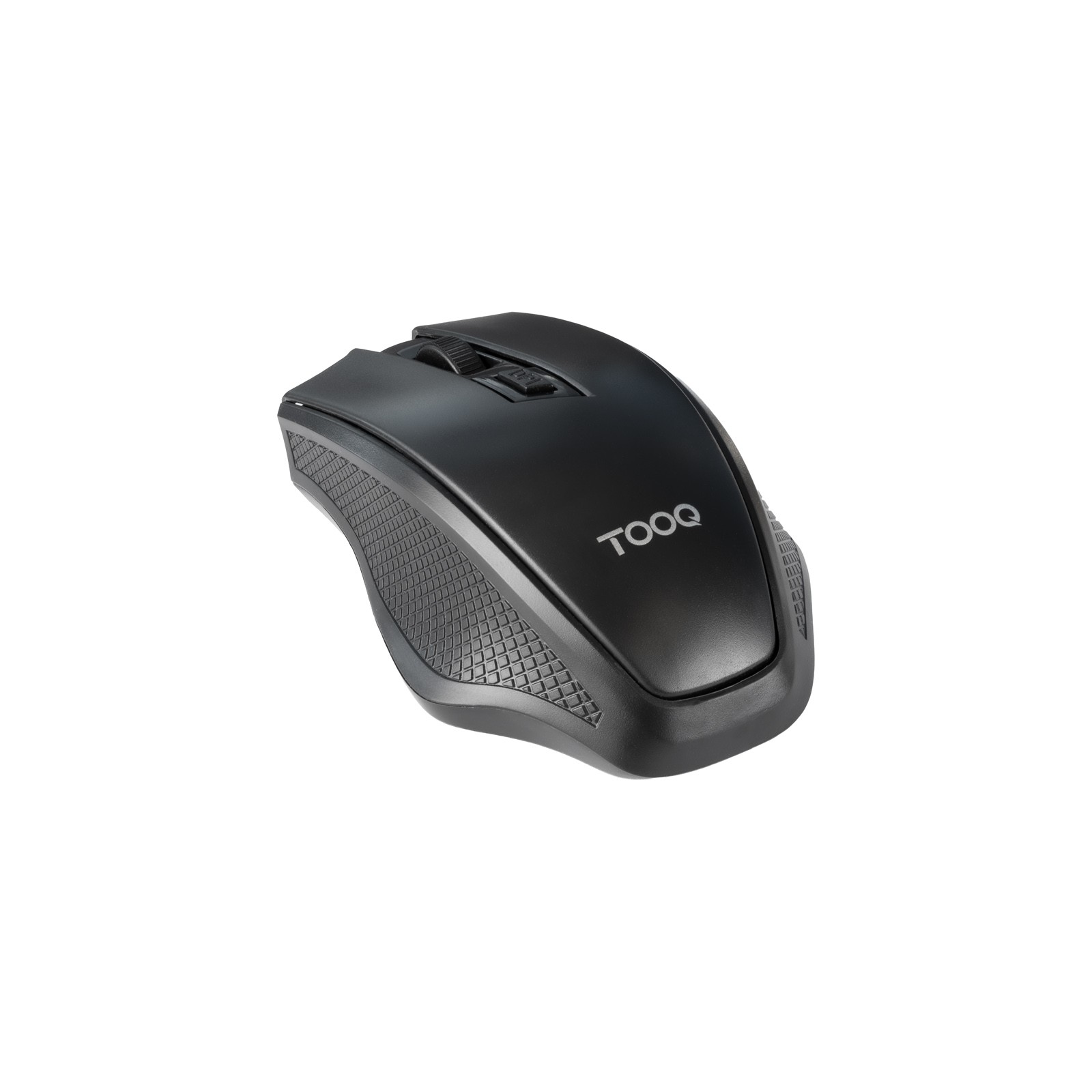 MOUSE TOOQ WIRELESS TQMW-1102-B SENSOR OPTICO 1600 DPI 4 BOTONES DISEÑO ERGONOMICO NEGRO 2X AAA