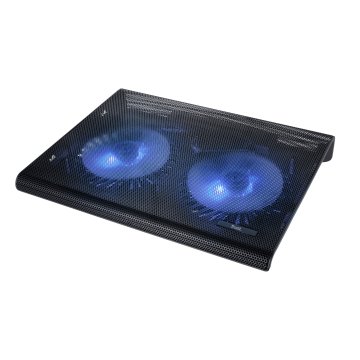 BASE DE REFRIGERACION PARA PORTATILES TRUST 20104 CON 2 VENTILADORES Y LEDS AZUL HASTA 17.3"