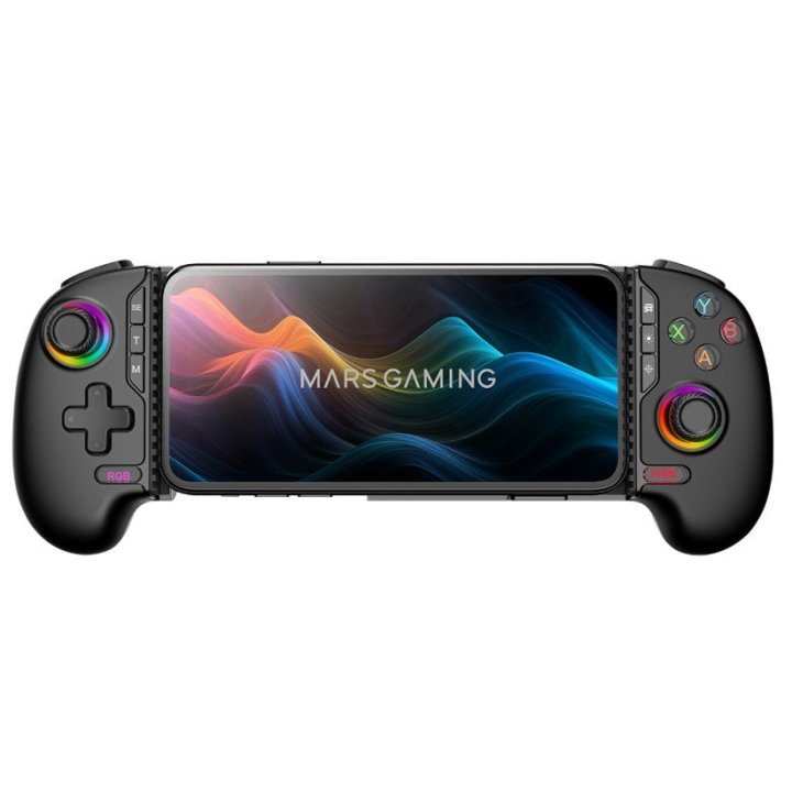 GAMEPAD BLUETOOTH MARS GAMING MGPXPRO BT+USB MULTIPLATAFORMA HALL EFFECT Negro