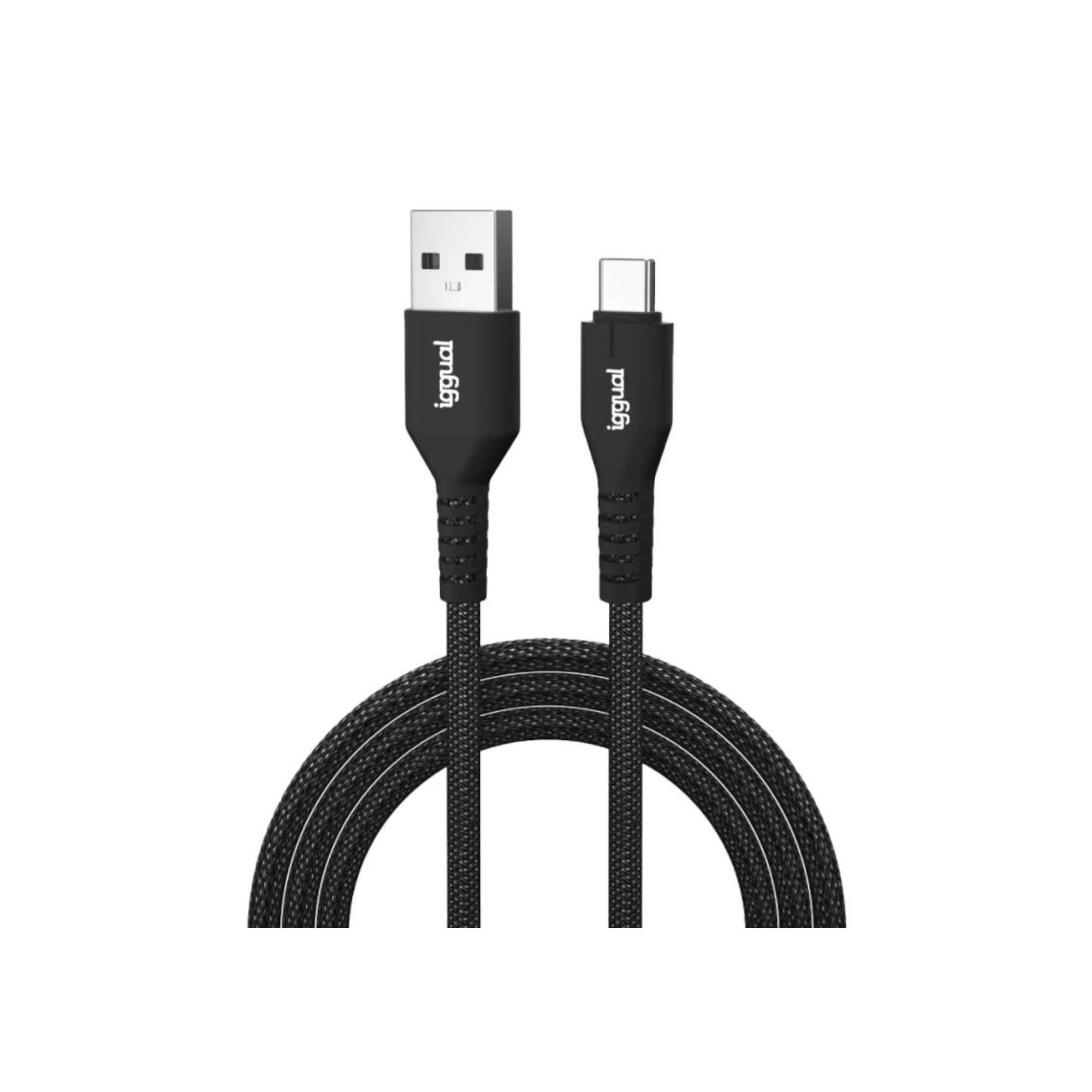 iggual Cable USB-A a tipo C 3A 100 cm trenzado