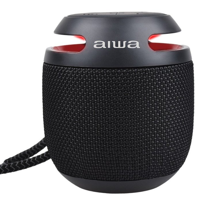 Altavoz Bluetooth portátil AIWA BST-100BK 5W RMS con micrófono y RGB negro