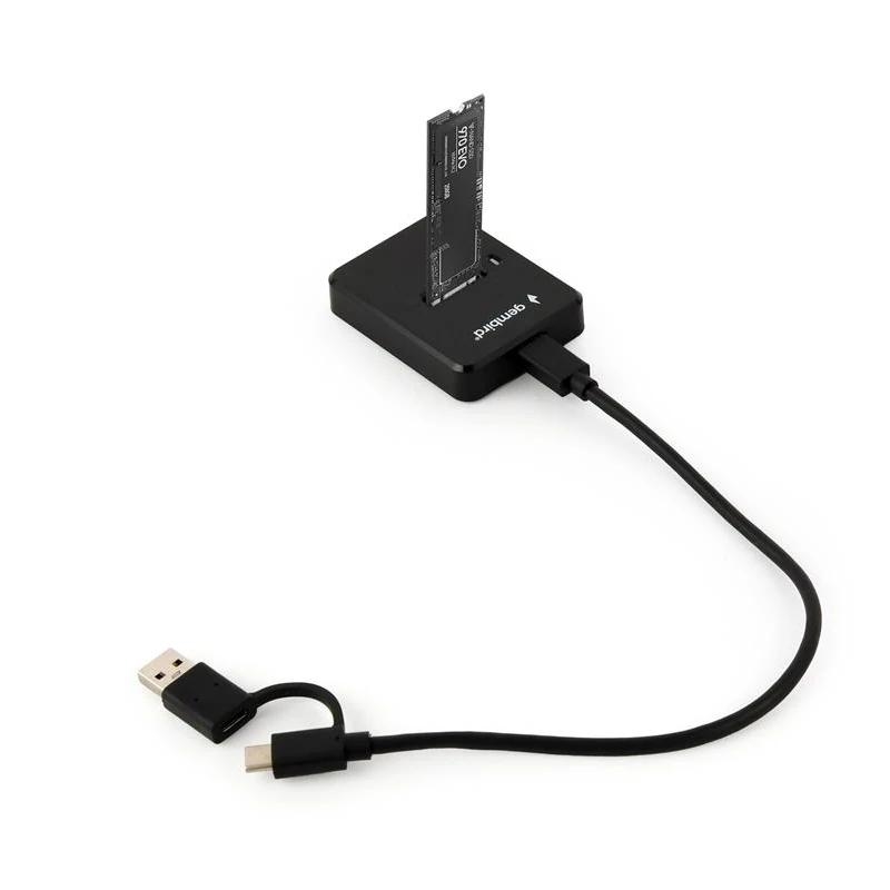 Gembird Estación SSD USB Type-C M.2 SATA y NVME