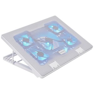 BASE DE REFRIGERACION PARA PORTATILES MARS GAMING MNBC2 5 VENTILADORES ULTRA SILENCIOSOS HASTA 17.3