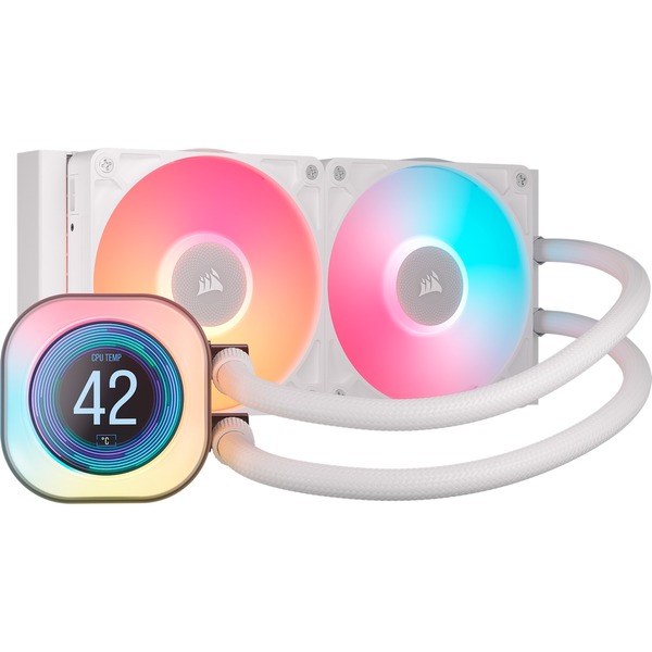 REFRIGERADOR LIQUIDO CPU CORSAIR ICUELINK TITAN240RX LCD AIO WHITE CW-9061025-WW