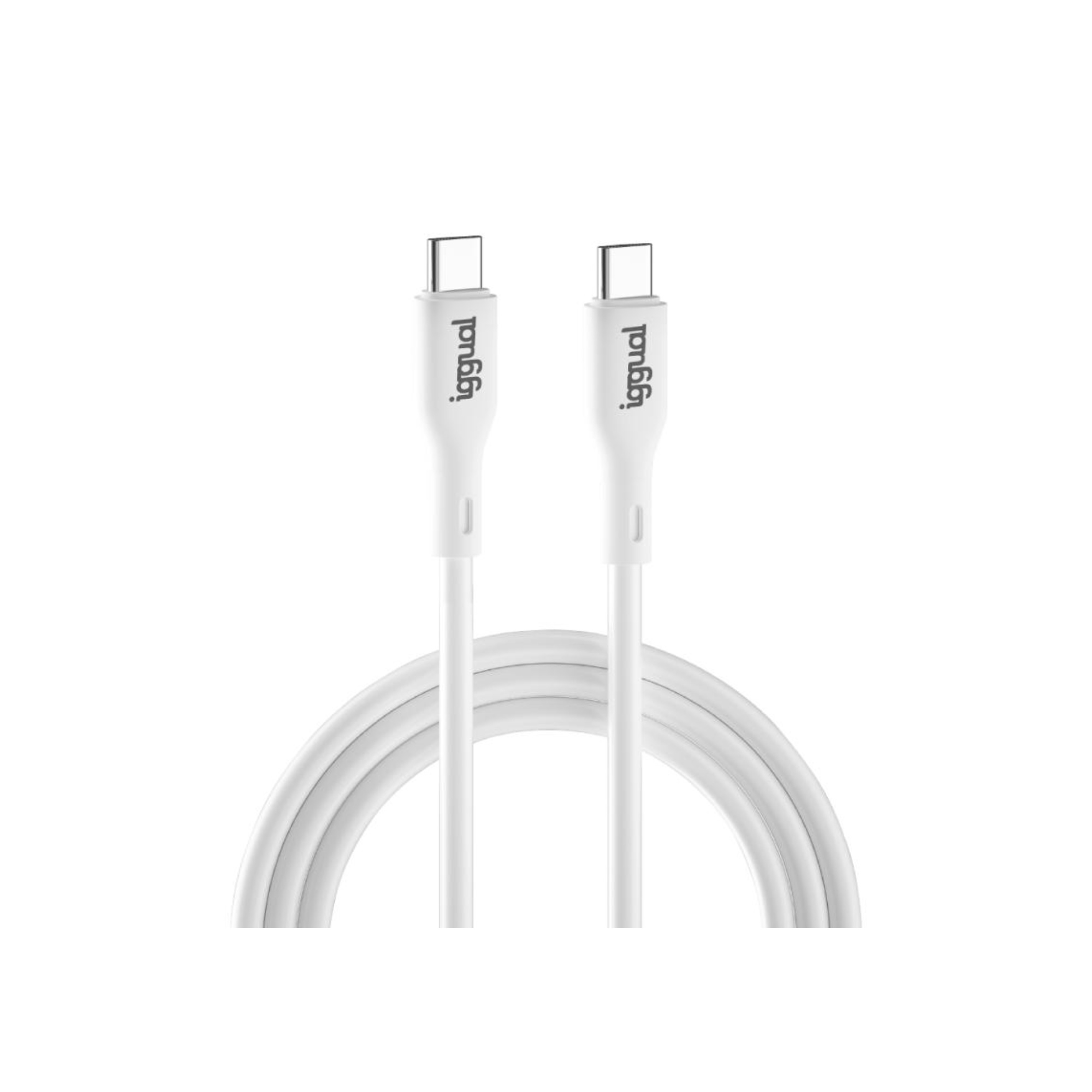 iggual Cable USB-C/USB-C 100 cm blanco Q3.0 3A 60W