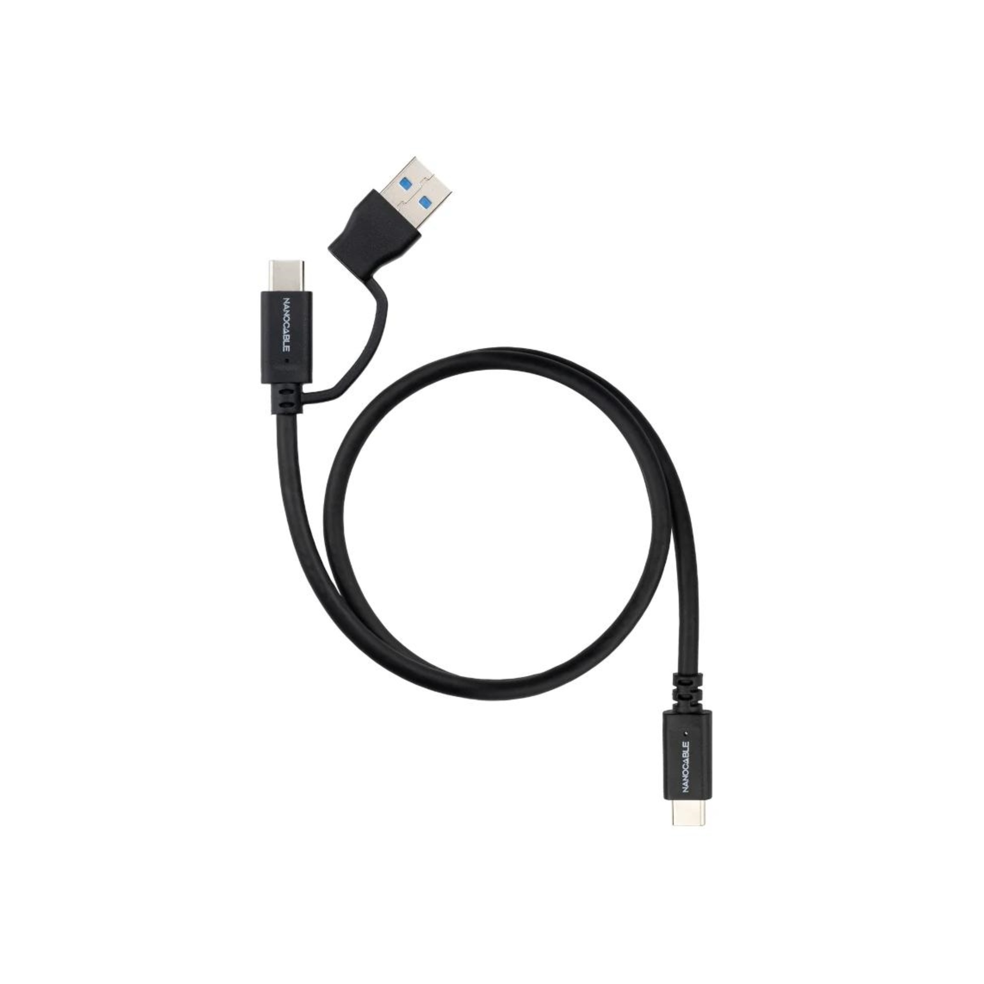 Nanocable Cable USB-C+USB-A/USB-C 3.2 GEN2 2 M