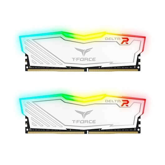 MODULO DDR4 16GB 2X8GB 3200MHz TEAMGROUP DELTA BLANCO T-FORCE