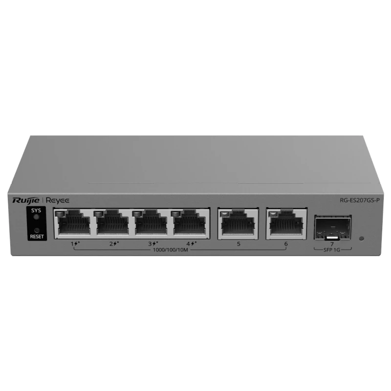 Reyee RG-ES207GS-P Switch Cloud 4P PoE + 2P 1G + 1