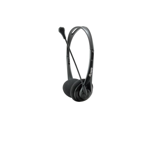 Auriculares Equip Life con micrófono flexible y adaptador 1 a 2 jack 3.5mm - Negro