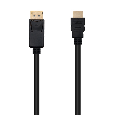Cable conversor DP a HDMI negro, 2m