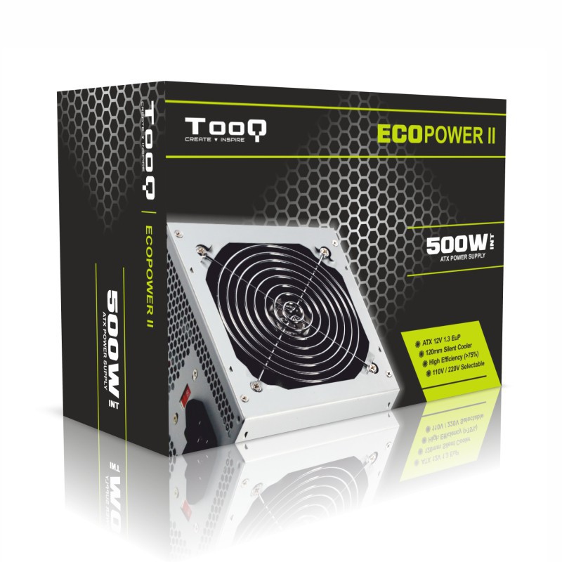 FUENTE ALIMENTACION ATX 500W TOOQ EP-II 110V/240V TQEP-500S-INT