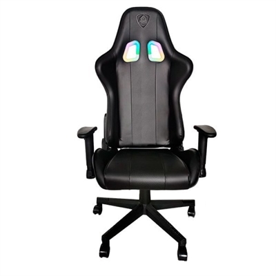 SILLA GAMER PRO KEEP OUT XSRGB-RACING BLACK  ILUMINACIÓN RGB CON MANDO A DISTANCIA REPOSABRAZOS 2D COJIN LUMBAR Y CERVICAL