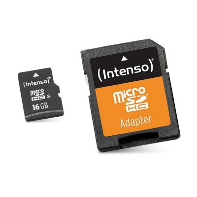 Intenso 3413470 Micro SD clase 10 16GB c/adapt
