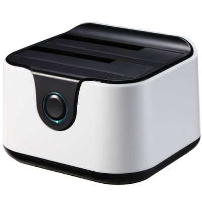 Tooq TQDS-802BW Docking Station Doble Bahía HDD NB