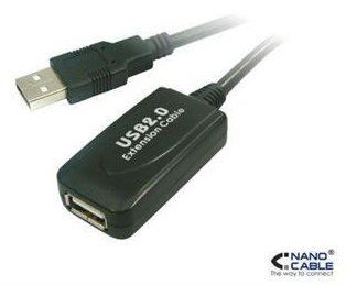 CABLE USB 2.0 PROLONGADOR+ AMPLIFICADOR M/H  5 M.