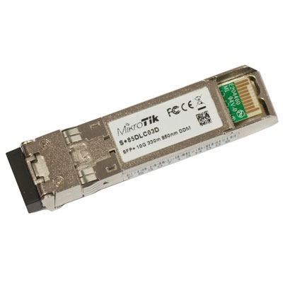 Mikrotik S+85DLC03D Módulo Fibra SFP+ MultMod 300m